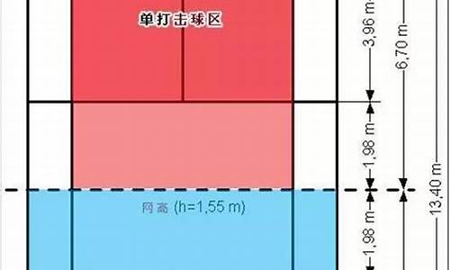 羽毛球场地尺寸标准尺寸_羽毛球场地尺寸标准尺寸图网高